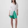 6" Linen-Blend Easy Shorts