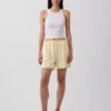 6" Linen-Blend Easy Shorts