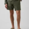 7.5" Linen-Cotton Shorts