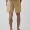 7.5" Linen-Cotton Shorts