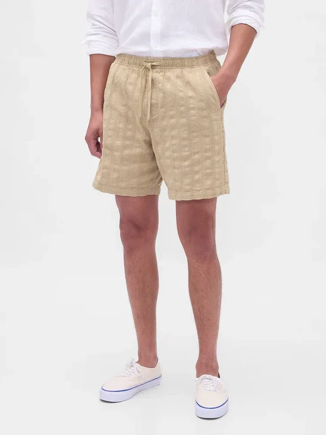 7" Textured Easy Shorts