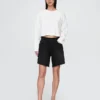 8" Mid Rise '90S Loose Denim Bermuda Shorts