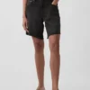 8" Mid Rise Loose Denim Bermuda Shorts