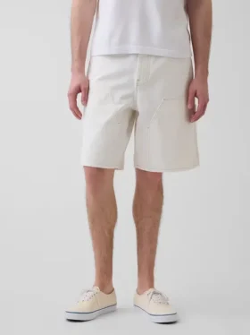 9″ Loose Denim Carpenter Shorts