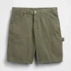 9" Loose Denim Carpenter Shorts