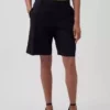 9" Low Rise Linen-Blend Trouser Shorts