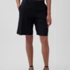 9" Low Rise Linen-Blend Trouser Shorts