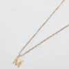 Admiral Row Gold Dainty Initial Necklace