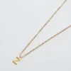 Admiral Row Gold Dainty Initial Necklace