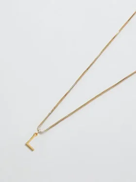 Admiral Row Gold Dainty Initial Necklace