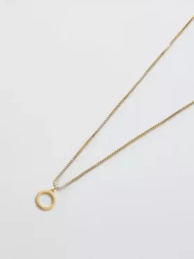 Admiral Row Gold Dainty Initial Necklace