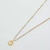 Admiral Row Gold Dainty Initial Necklace