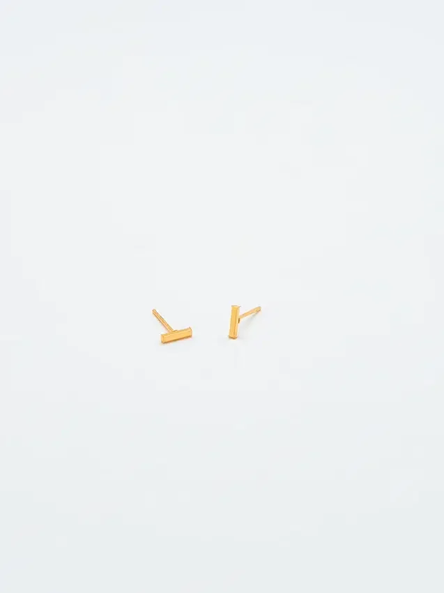 Admiral Row Gold Initial Earrings