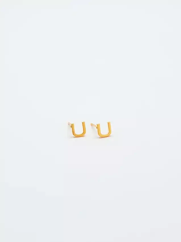 Admiral Row Gold Initial Earrings