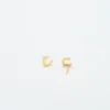 Admiral Row Gold Initial Earrings