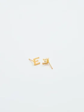 Admiral Row Gold Initial Earrings