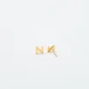 Admiral Row Gold Initial Earrings