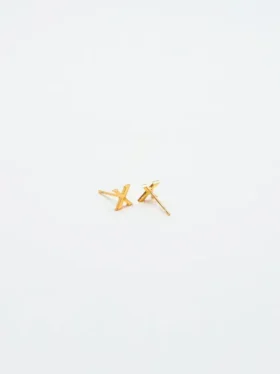 Admiral Row Gold Initial Earrings