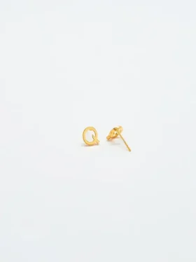 Admiral Row Gold Initial Earrings
