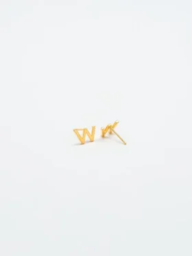 Admiral Row Gold Initial Earrings