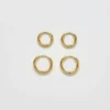 Admiral Row Mini Hoop Earrings Double Pack
