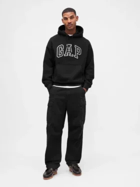 Adult Extra Heavyweight French Terry Oversized Logo Hoodie
