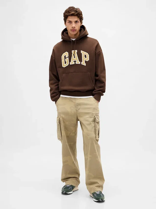 Adult Extra Heavyweight French Terry Oversized Logo Hoodie