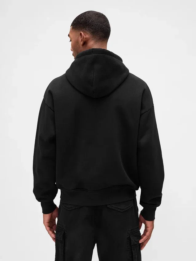 Adult Extra Heavyweight French Terry Oversized Logo Hoodie