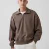 Adult Heavyweight Oversized Quarter-Zip Pullover