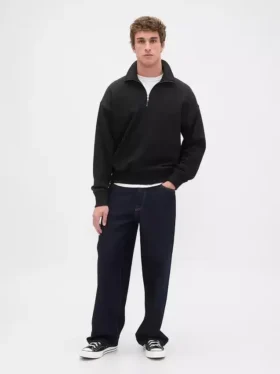 Adult Heavyweight Oversized Quarter-Zip Pullover