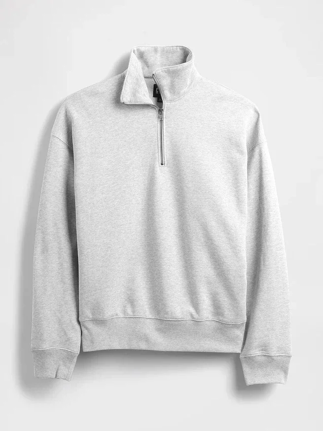 Adult Heavyweight Oversized Quarter-Zip Pullover