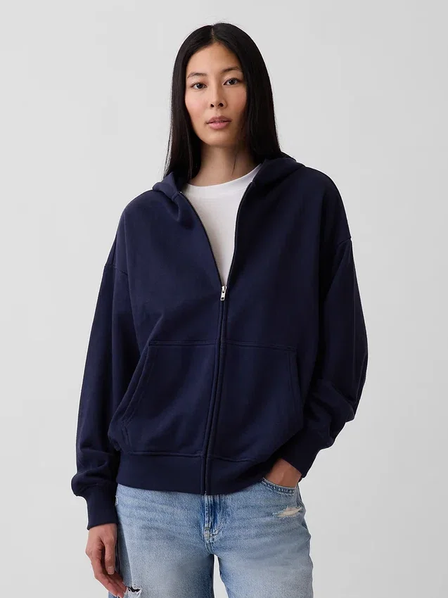 Adult Heavyweight Oversized Zip Hoodie