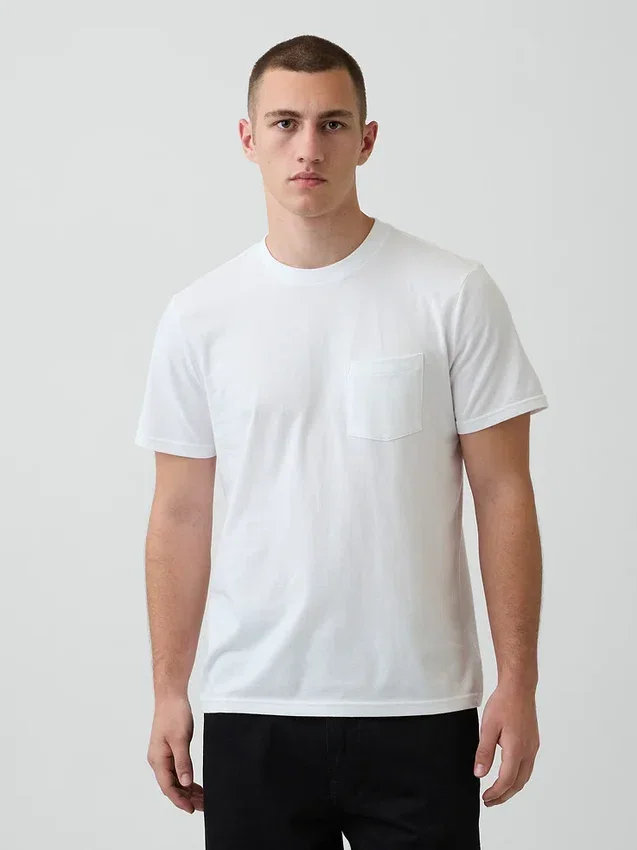 Adult Organic Cotton Pocket T-Shirt