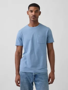 Adult Organic Cotton Pocket T-Shirt