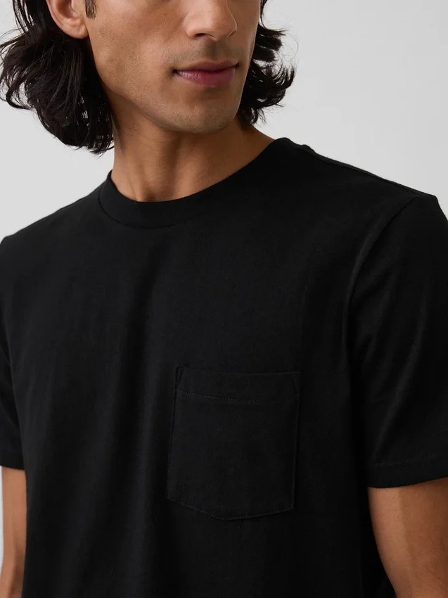 Adult Organic Cotton Pocket T-Shirt
