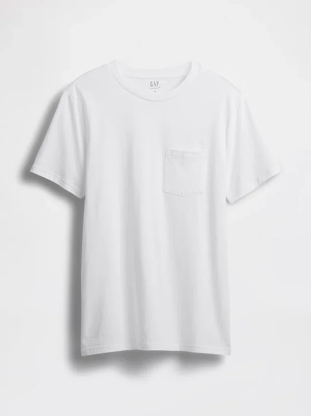 Adult Organic Cotton Pocket T-Shirt