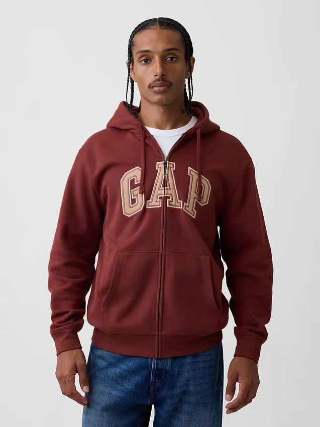 Adult Vintagesoft Arch Logo Zip Hoodie