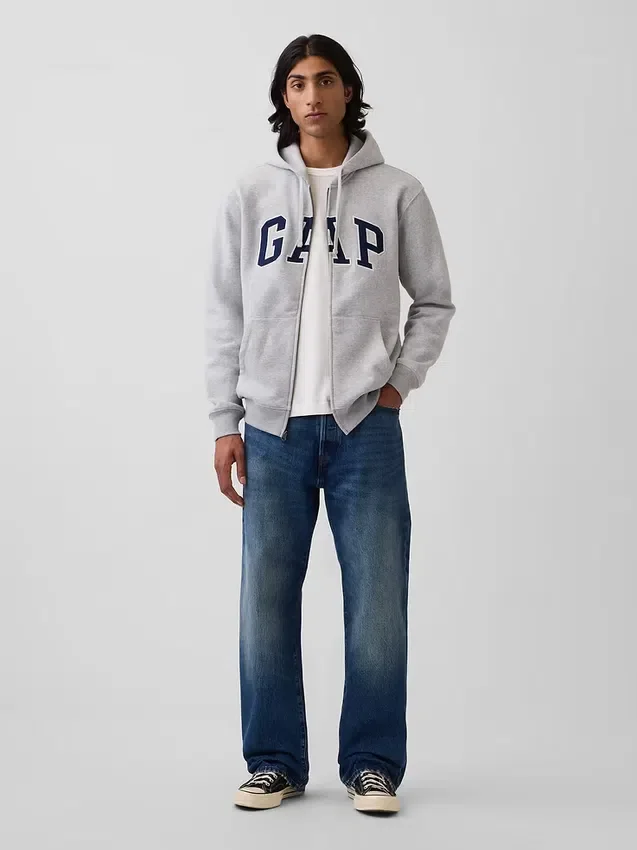Adult Vintagesoft Arch Logo Zip Hoodie