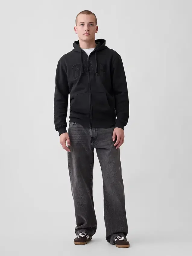 Adult Vintagesoft Arch Logo Zip Hoodie