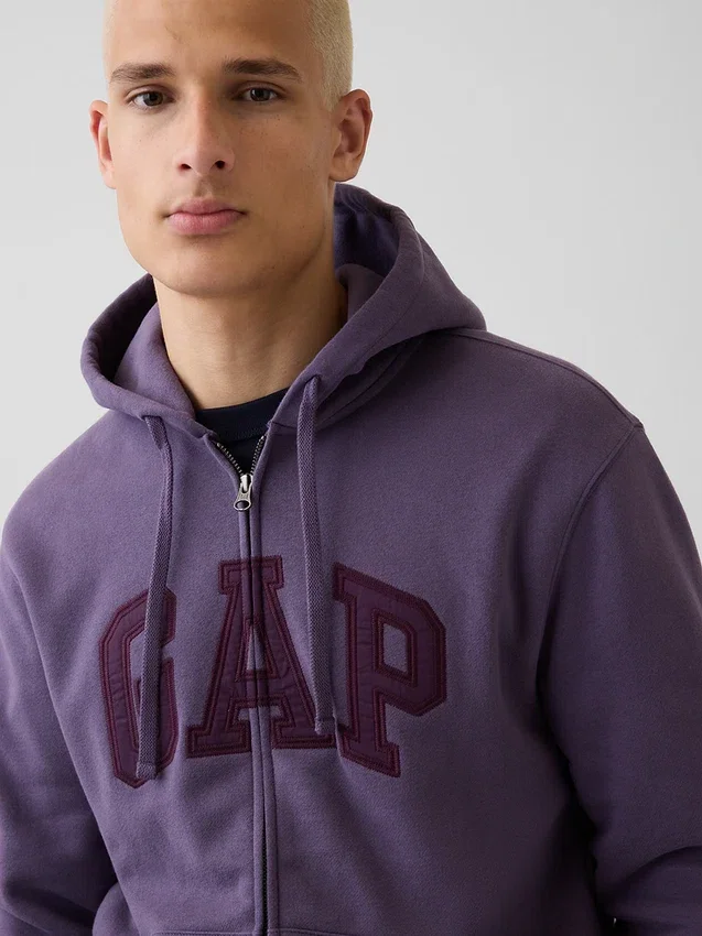 Adult Vintagesoft Arch Logo Zip Hoodie