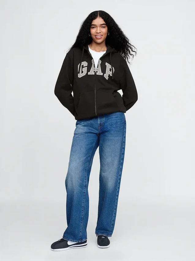 Adult Vintagesoft Arch Logo Zip Hoodie