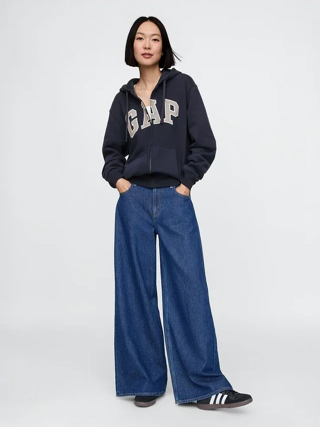 Adult Vintagesoft Arch Logo Zip Hoodie