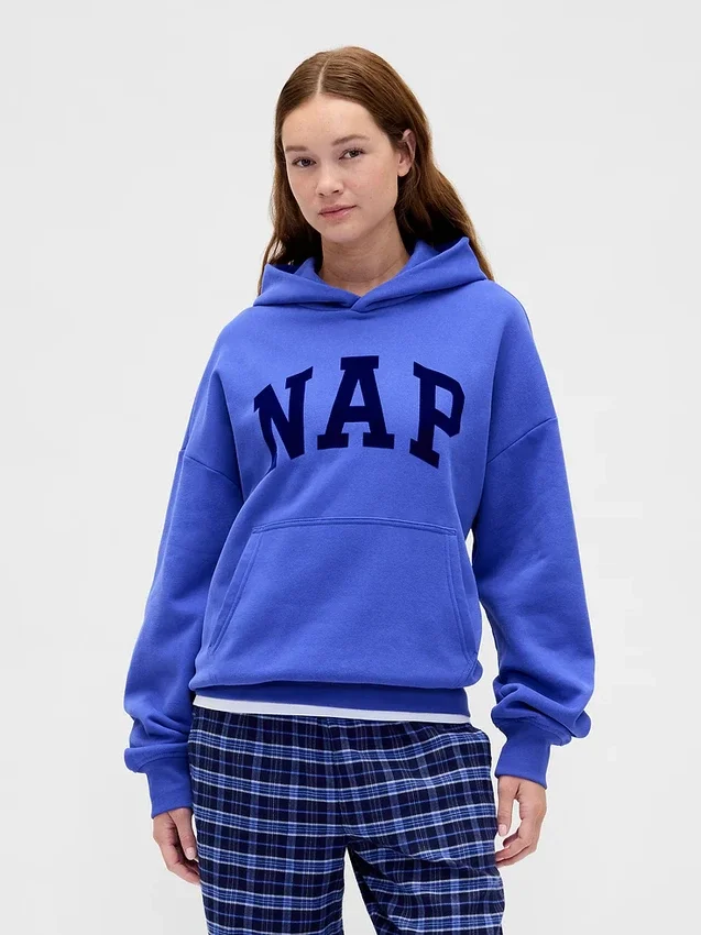 Adult Vintagesoft Nap Logo Hoodie