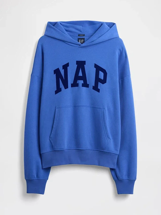 Adult Vintagesoft Nap Logo Hoodie