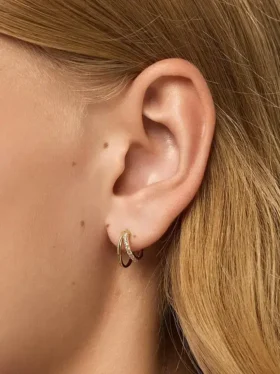 Ana Luisa Toda Mini Double Hoop Earrings