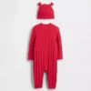 Baby Cable-Knit One-Piece Outfit Set