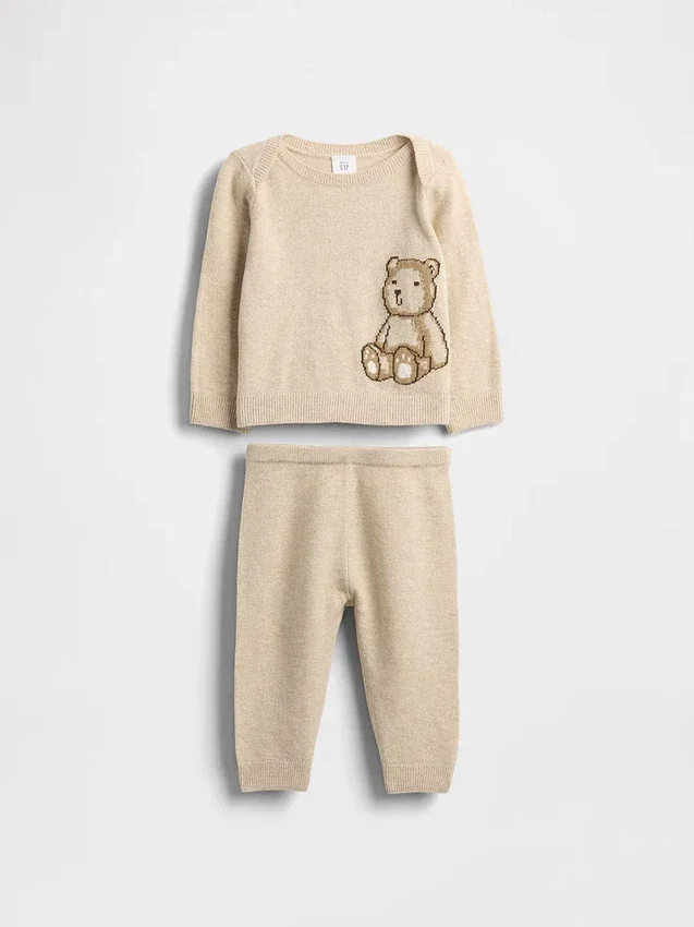 Baby Cashsoft Brannan Bear Sweater Set