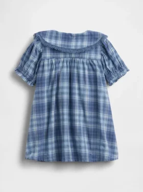 Baby Collared Plaid Dress