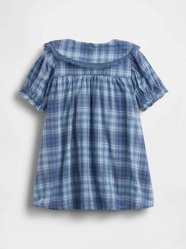 Baby Collared Plaid Dress