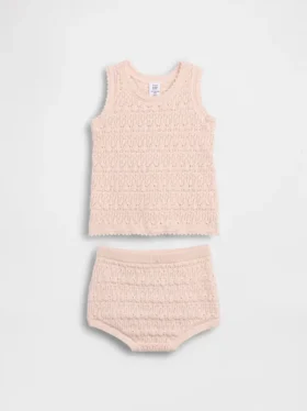 Baby Crochet Tank Outfit Set